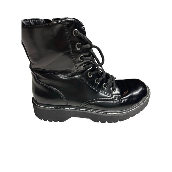 Soda Women’s Boots Combat Moto Harley Paton Lace up Goth Grunge Black 8M - Picture 5 of 13